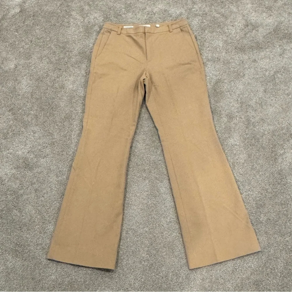 Vince Cotton Stretch Bootcut Trouser Khaki Tan Brown size 6